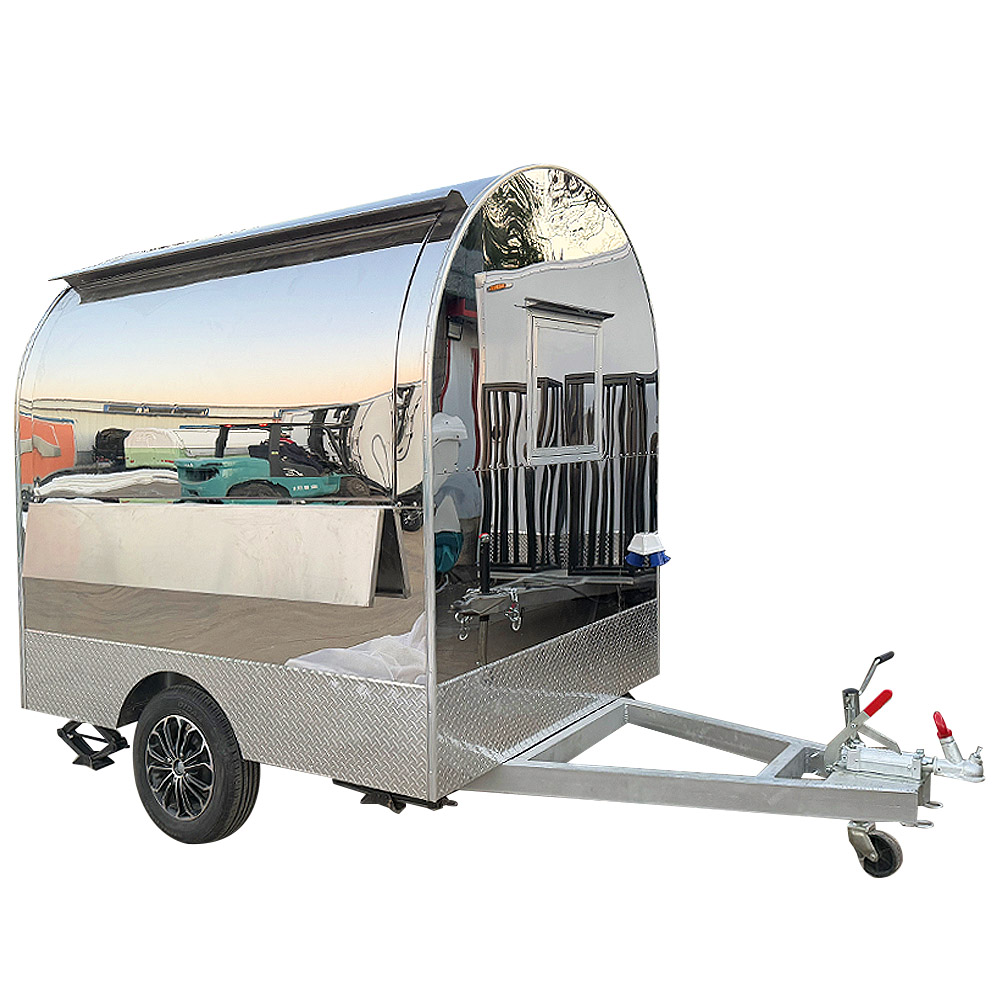 CE Certified Mobile Food Trailer Fully Equipped Street Food Food Truck Full Equipment Ice Cream Coffee Trailer