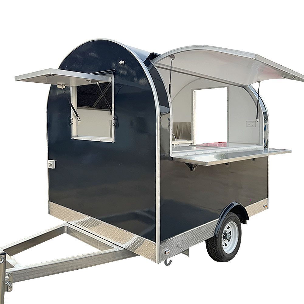 Customized Fiberglass Food Trailer Mobile Restaurant Truck Burger Complete Kitchen Restaurant Setup Trailer