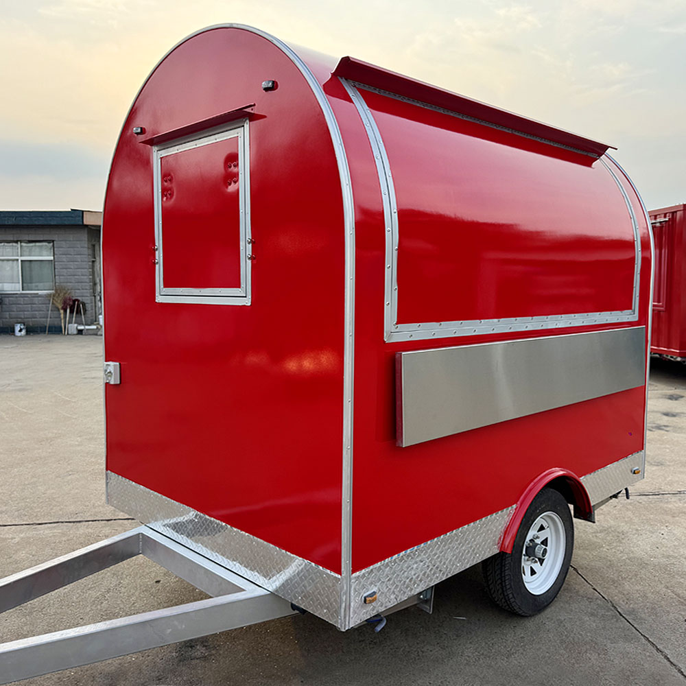 Factory Supply Towable Mobile Food Trailer Pizza Panini Grilled Chicken Food Truck for Sale