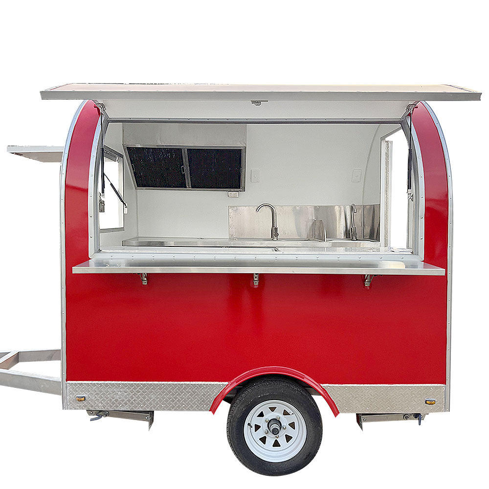 Mobile Coffee Food Cart Barbecue Food Trailer Outdoor Fast Food Truck for Retail Projects
