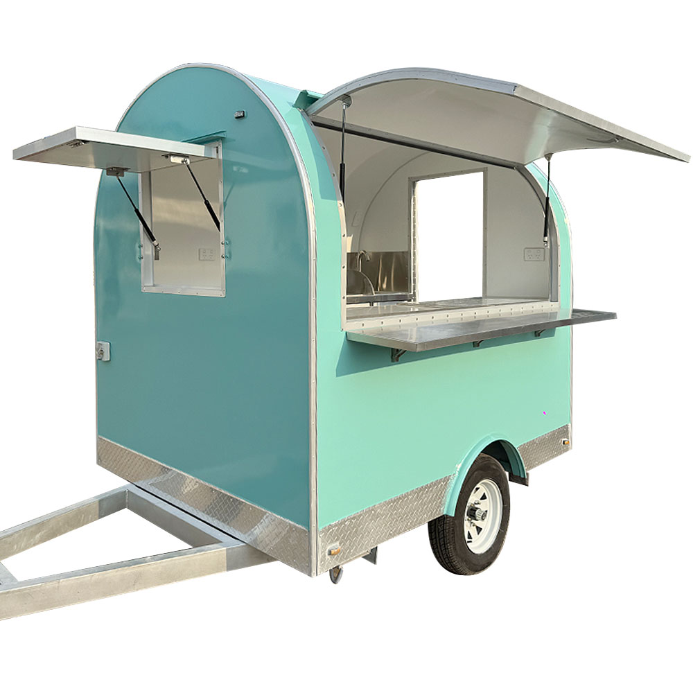 DOT CE Certified Mobile Food Trailer Barbecue Grilled Chicken Food Truck for Fair Retail Operations