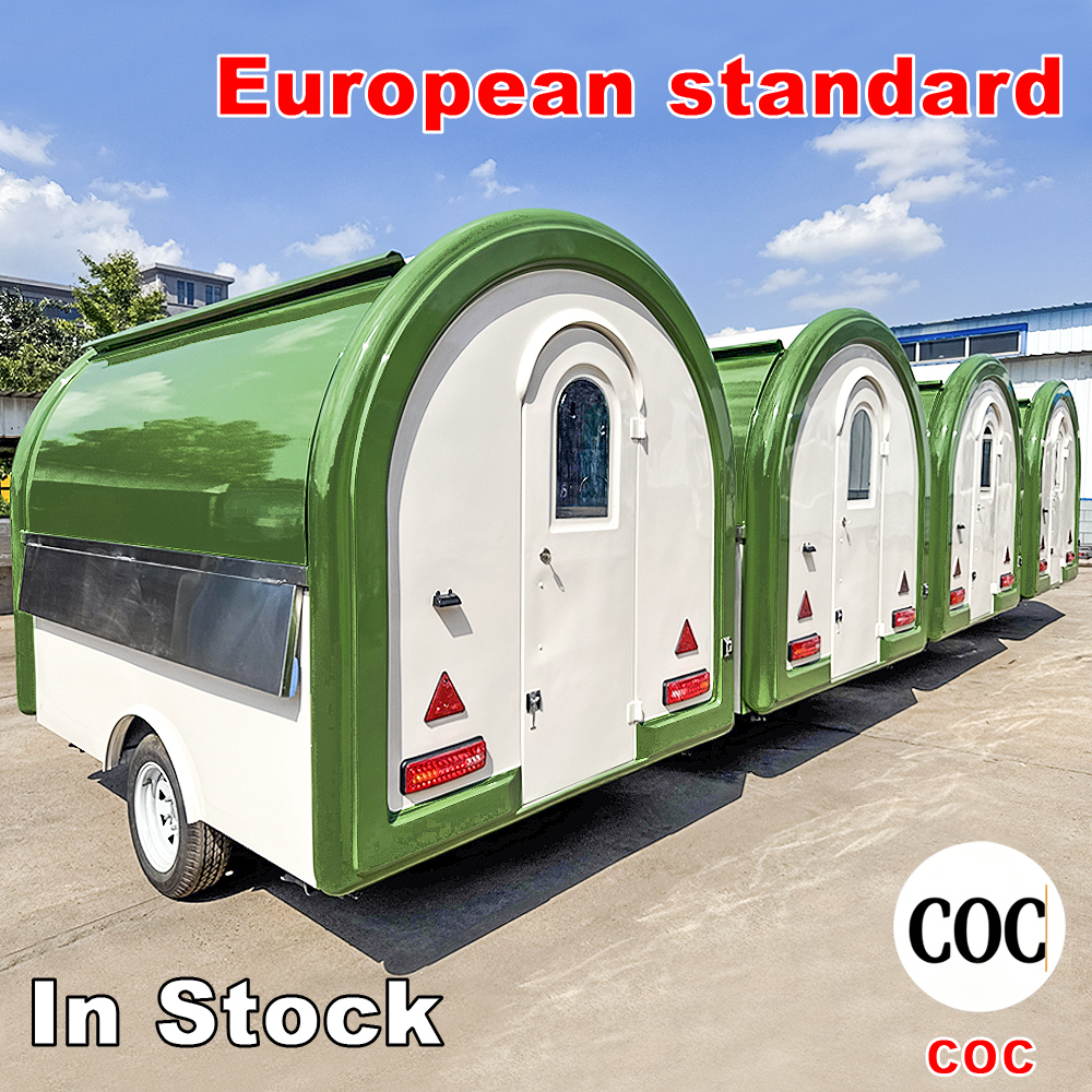 Customized Fiberglass Food Trailer Mobile Restaurant Truck Burger Complete Kitchen Restaurant Setup Trailer